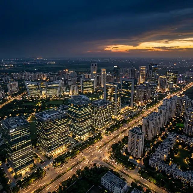 Delhi NCR city skyline